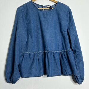 Universal Thread Light Blue Denim Top